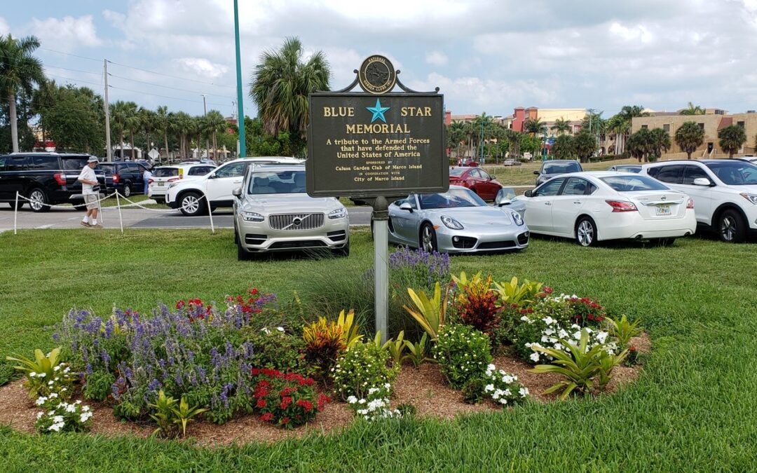 Calusa Garden Club’s Blue Star Memorial Temporarily Removed From Veterans Park – –